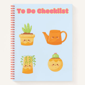 Cuaderno Lista de comprobación de Kawaii 💗 ✨ 💛 🍓