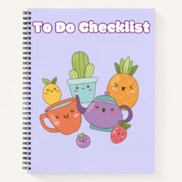 Cuaderno Lista de comprobación de Kawaii 💗 ✨ 💛 🍓