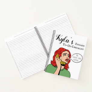 Cuaderno Lista de comprobación interminable de productos pe