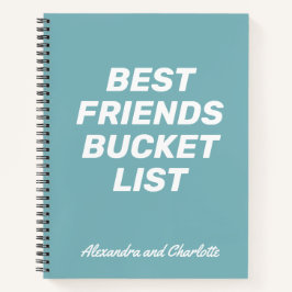 Cuaderno Lista de cubo de los mejores amigos Lista simple d