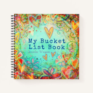 Cuaderno Lista de cubos Personalizados de bonito Floral Hea