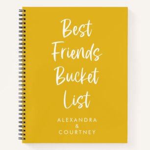 Cuaderno Lista de deseos de mejores amigos personalizada am