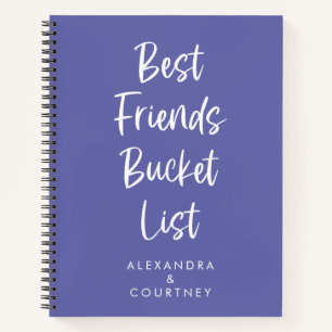 Cuaderno Lista de deseos de mejores amigos personalizada Pe