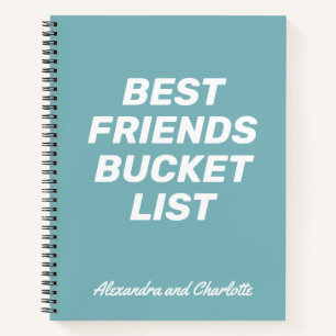 Cuaderno Lista de deseos de mejores amigos Simple Personali