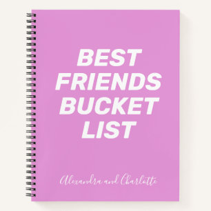 Cuaderno Lista de Deseos de Mejores Amigos Simple Personali