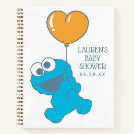 Cuaderno Lista de invitados y regalos de Cookie Monster Bab