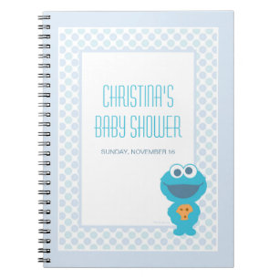 Cuaderno Lista de invitados y regalos de Cookie Monster Bab