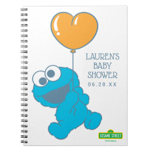 Cuaderno Lista de invitados y regalos de Cookie Monster Bab