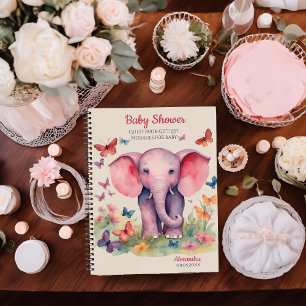 Cuaderno Lista de regalo de invitado de Baby Shower