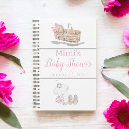 Cuaderno Lista de regalos de Baby Shower para el Chica de z