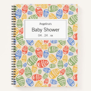 Cuaderno Lista de regalos de huevo de Pascua colorido