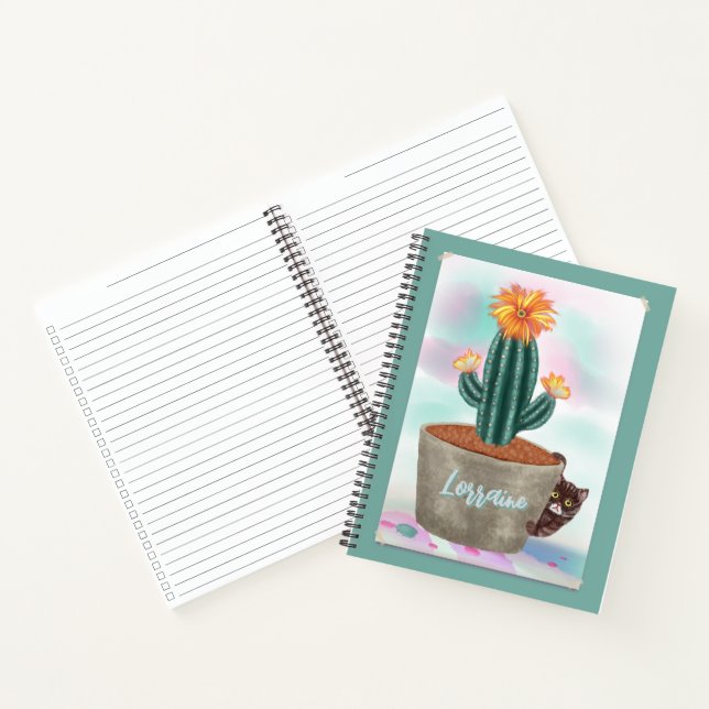 Cuaderno Lista personalizada de Cactus Sábado Lista Espiral (Interior)