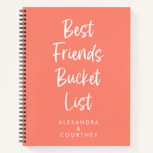 Cuaderno Lista Personalizada de Deseos de Mejores Amigas No