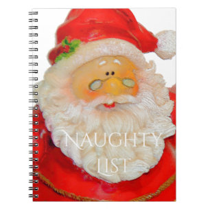 Cuaderno Lista traviesa del navidad del padre de Papá Noel