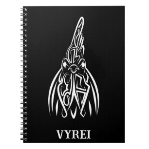 Cuaderno Lista tribal negra y blanca