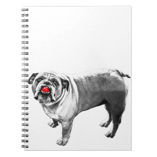 Cuaderno Listas al lado de la alegría roja