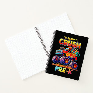 Cuaderno Listo para Aplastar Camión Monstruo Pre-K Regreso