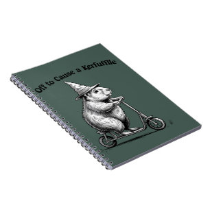 Cuaderno Listo para causar un alboroto divertido scooter de