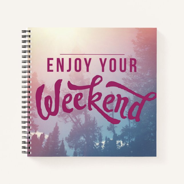 Cuaderno Listo Para El Fin De Semana (Anverso)