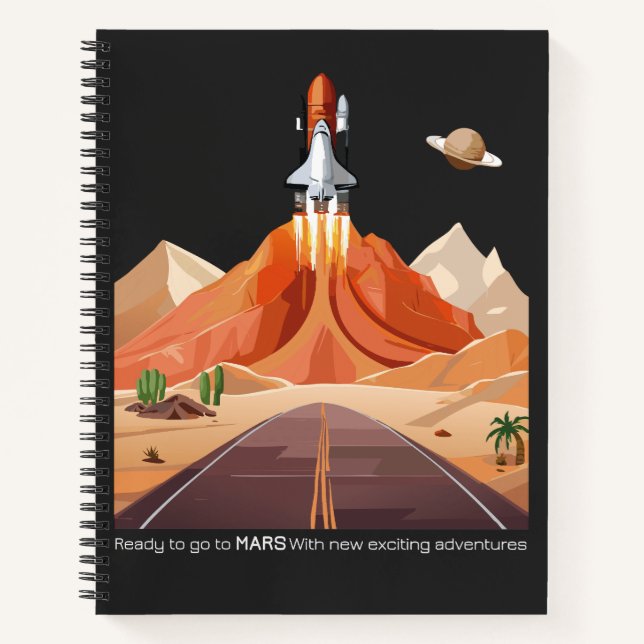 Cuaderno Listo para ir a Marte (Anverso)