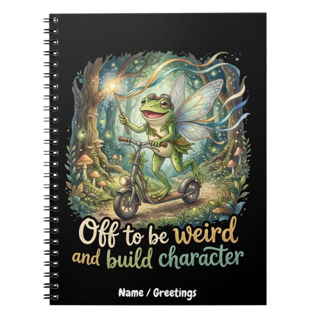 Cuaderno Listo Para Ser Extraño & Construir Carácter Hada C (Frente)