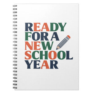 Cuaderno Listo para un Nuevo Año Escolar