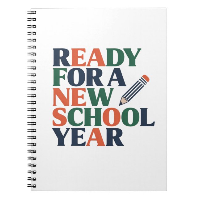 Cuaderno Listo para un Nuevo Año Escolar (Frente)