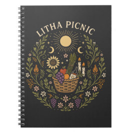 Cuaderno Litha Picnic Summer Solstice Celestial Art
