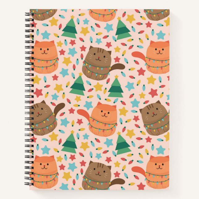 Cuaderno Little and Cute Christmas Cats (Anverso)