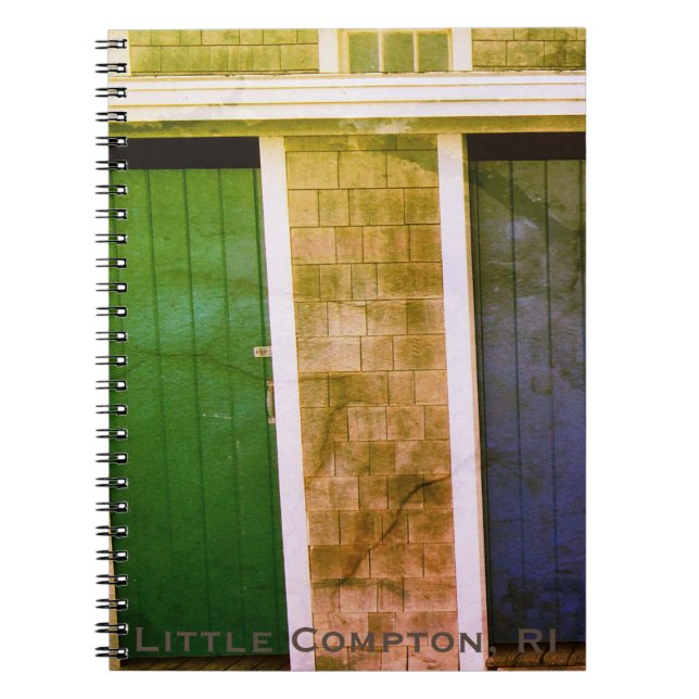 Cuaderno Little Compton, RI Summer Beach Bath Houses (LC) (Frente)