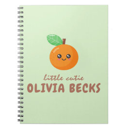 Cuaderno Little Cutie Naranja Baby Shower