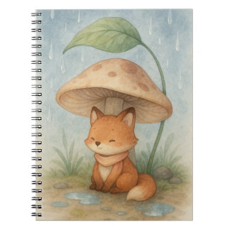 Cuaderno Little Fox en la lluvia