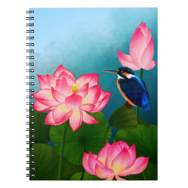 Cuaderno Little Hummingbird y Big Flower (Frente)