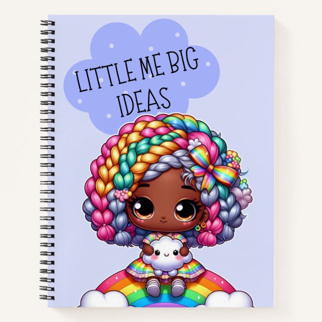 Cuaderno Little Me Big Ideas - Cute Chibi Chica Blue (Anverso)