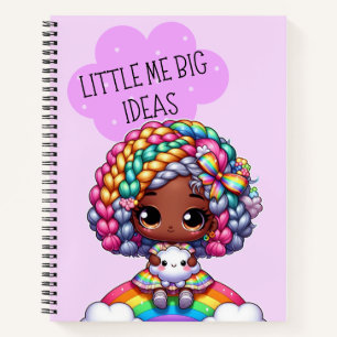 Cuaderno Little Me Big Ideas - Cute Chibi Chica Purple