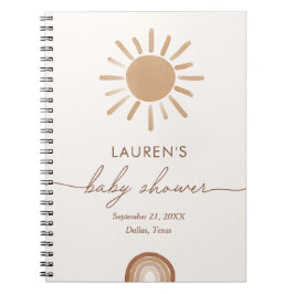 Cuaderno Little Ray of Sunshine Baby Shower Guest Book