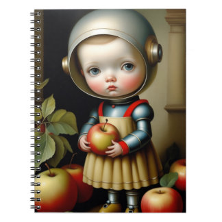 Cuaderno Little Space Girl with Apples Notebook