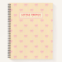 Little Things Personalized Coquette Bows Yellow