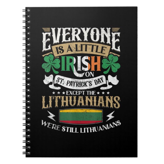 Cuaderno Lituania Día de los Patrocinadores Hombres y Mujer (Frente)