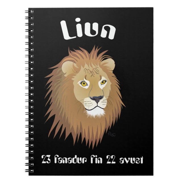 Cuaderno Liun 23 fanadur fin 22 avust Notizheft (Frente)