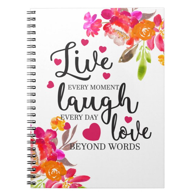 Cuaderno Live Laugh Love (Frente)