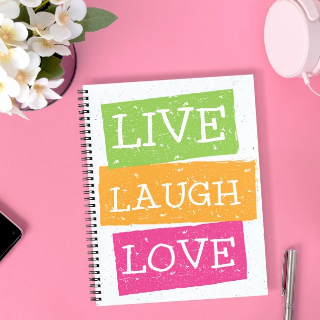 Cuaderno Live Laugh Love (Subido por el creador)