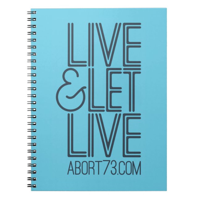 Cuaderno Live & Let Live | Abort73.com (Frente)