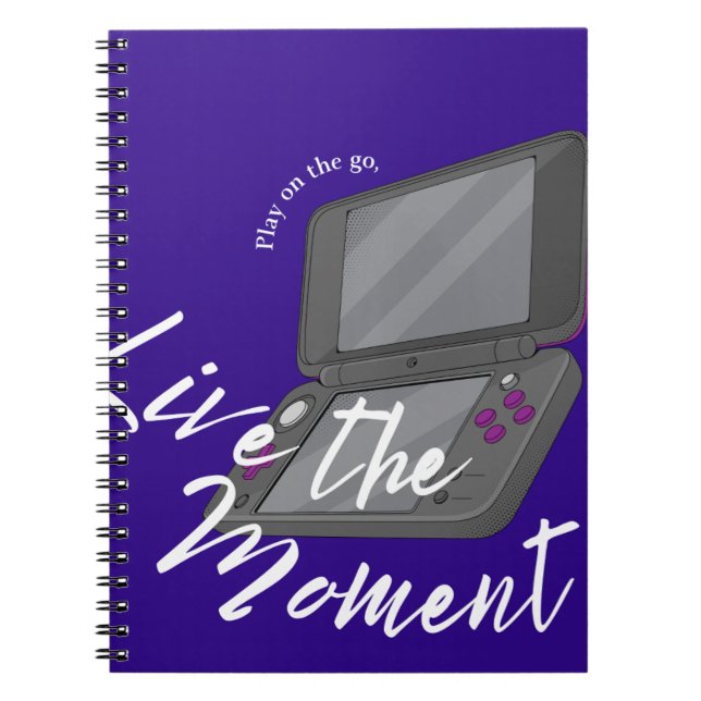 Cuaderno Live the Game: Portable Console Notebook Cover (Frente)