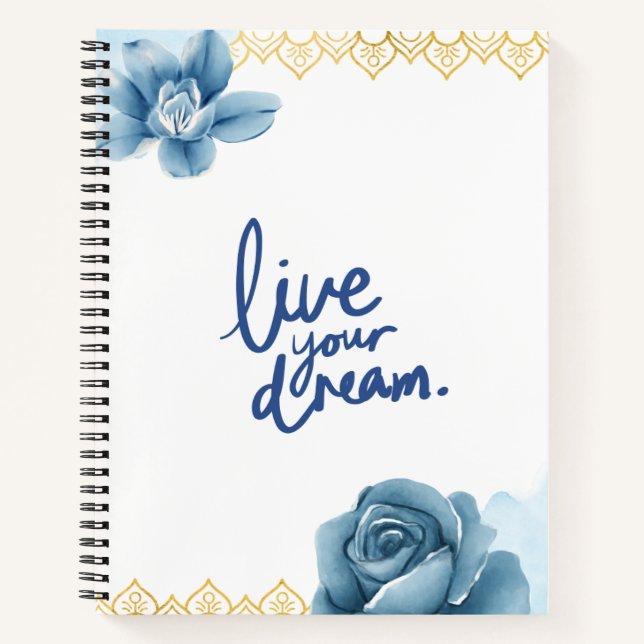 Cuaderno Live your dream  (Anverso)