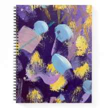 Lively, Purple and Yellow, Abstract Art