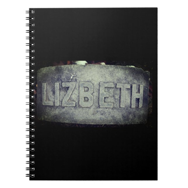Cuaderno Lizzie Borden Grave Marker - río otoño, MAMÁES (Frente)