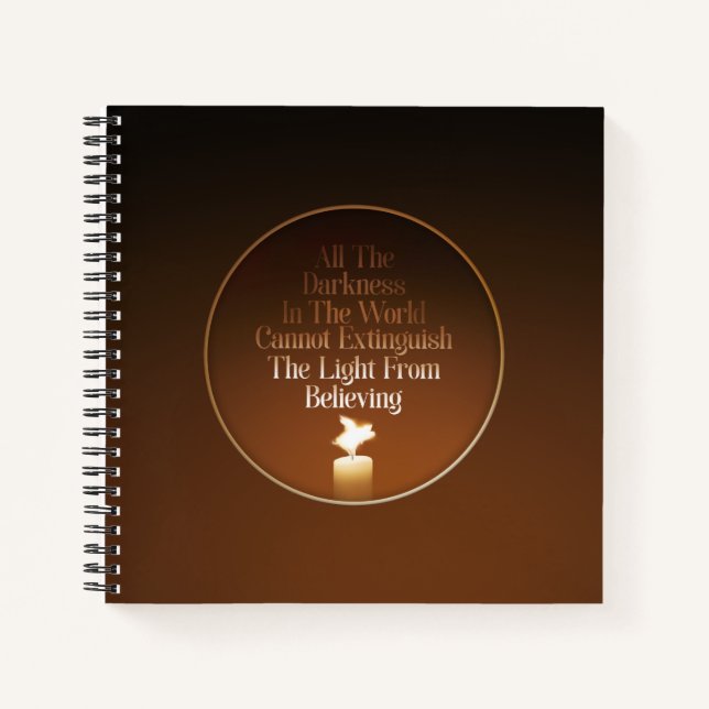 Cuaderno Llama a la velas de cerdo voladora (Anverso)