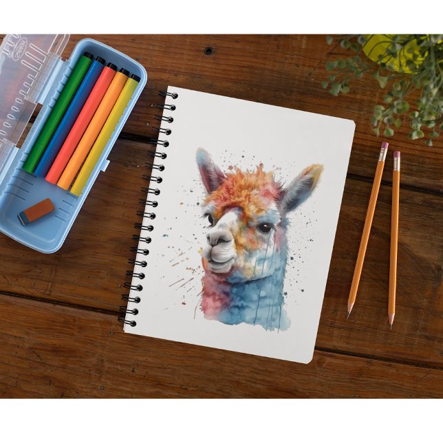 Cuaderno Llama Acuarela Arcoíris (Subido por el creador)