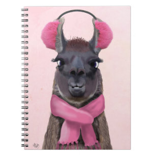 Cuaderno Llama chillón rosa